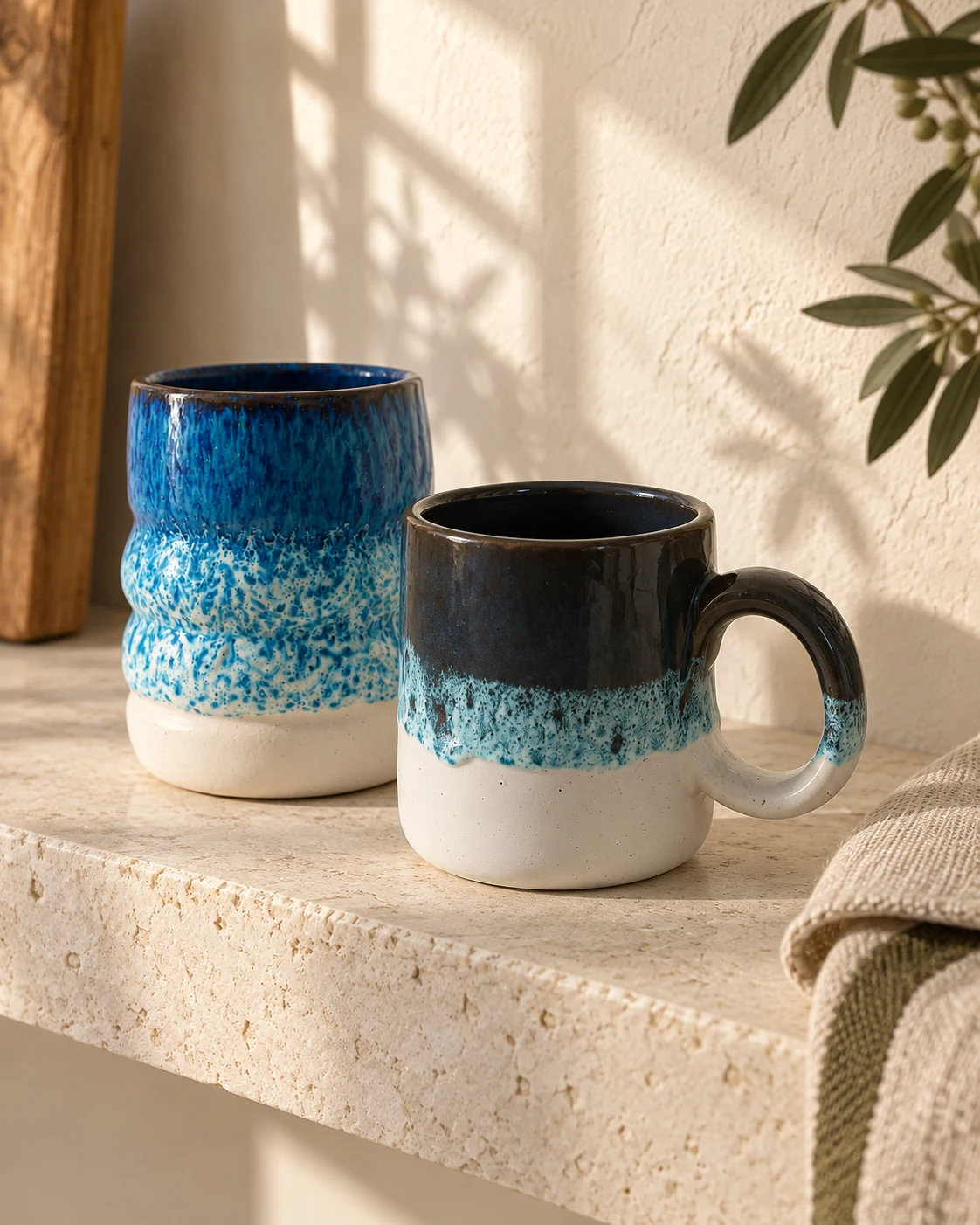 The Geora pottery mug collection