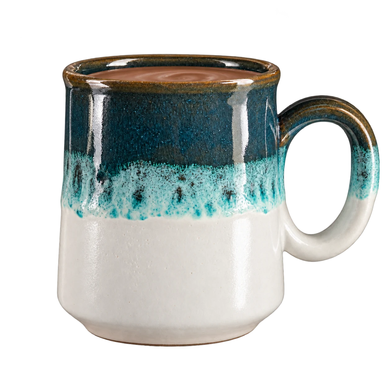 Coastal Blend Mug, Charcoal / teal / white, studio preview