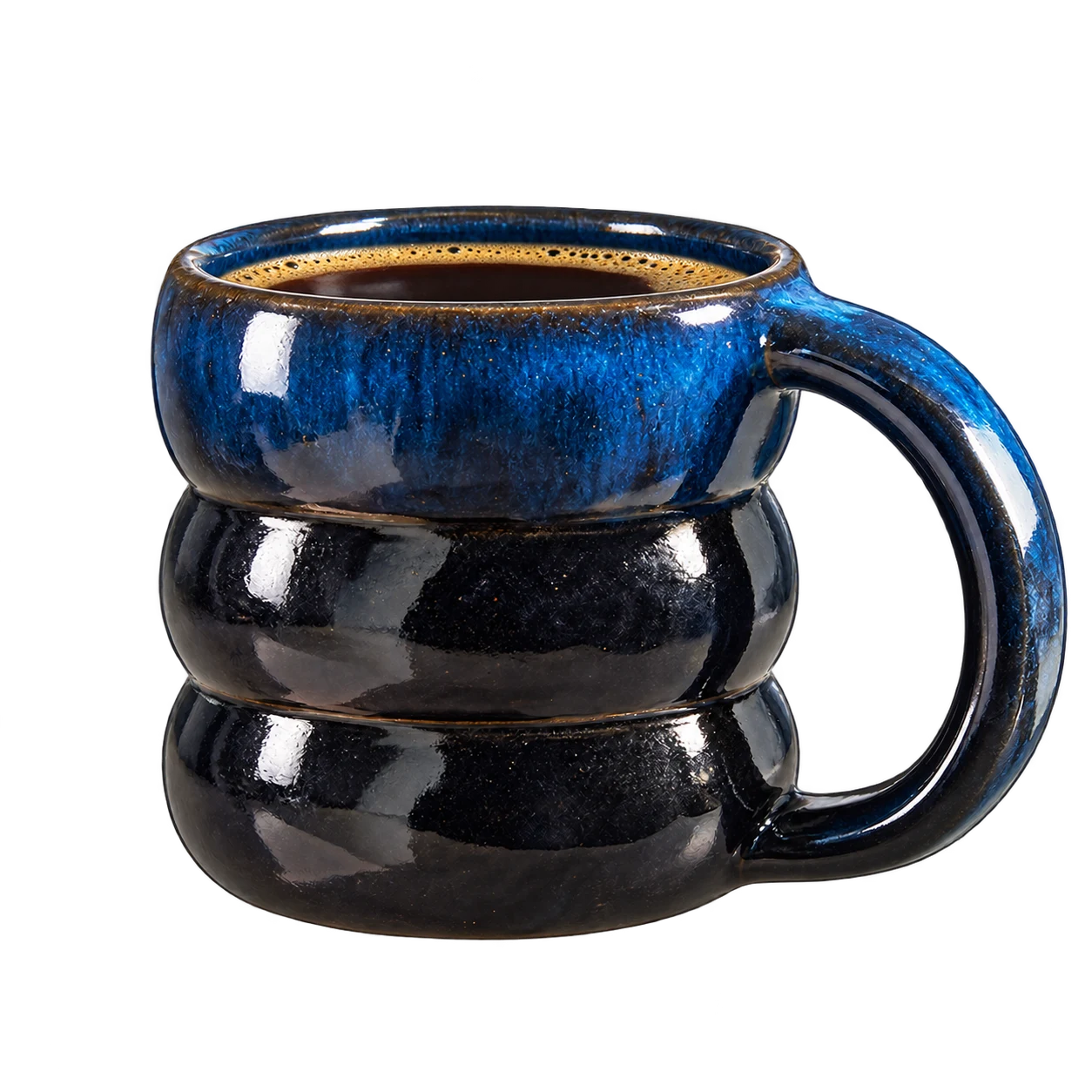 Midnight Curve Cup, Dark blue / deep navy, studio preview
